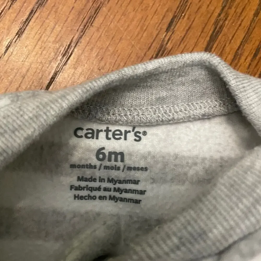 Carters cloud footie pajamas size 6m